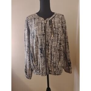 Calvin Klein Women's Black And White Jacket